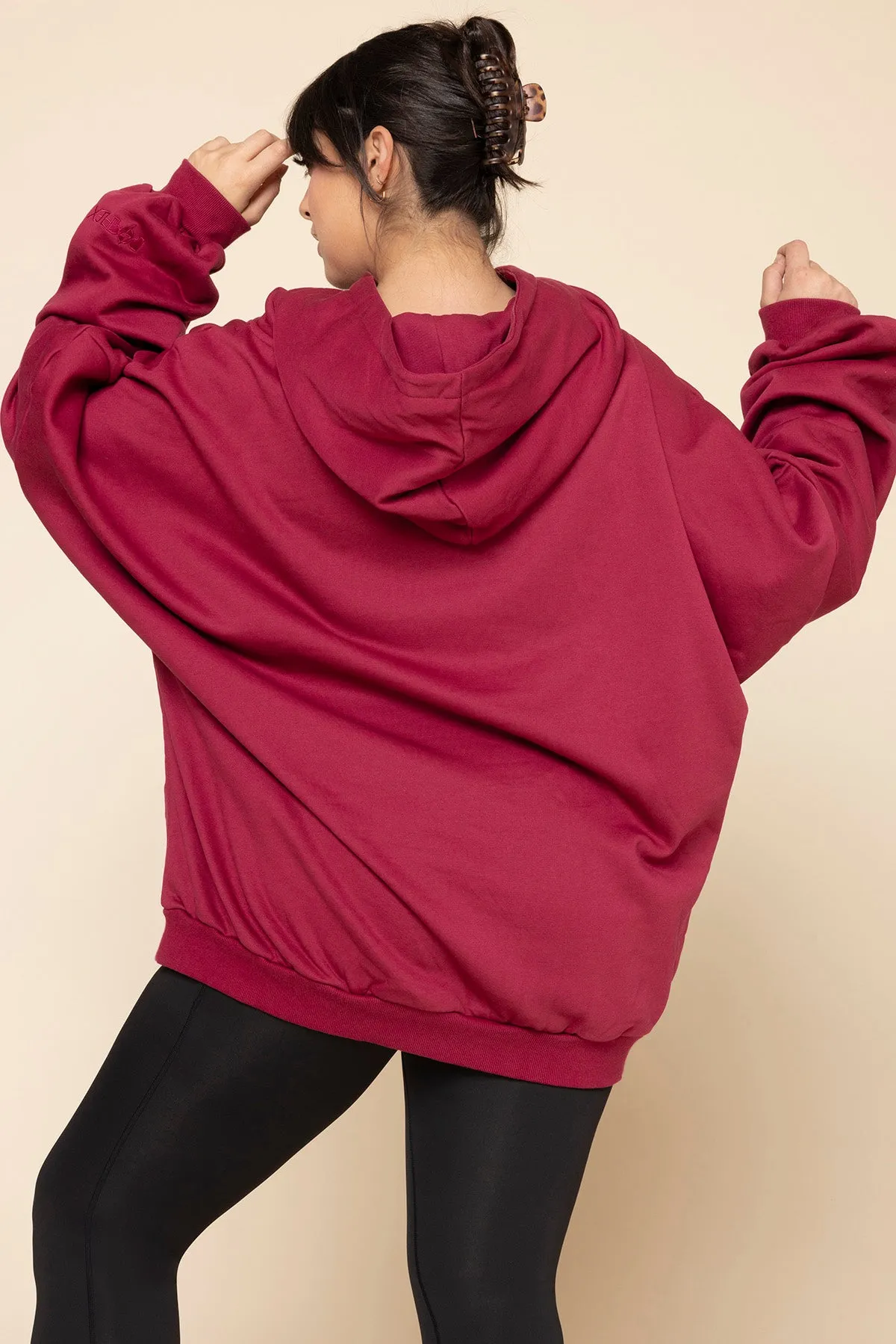 Pullover Cloud Hoodie - Ruby