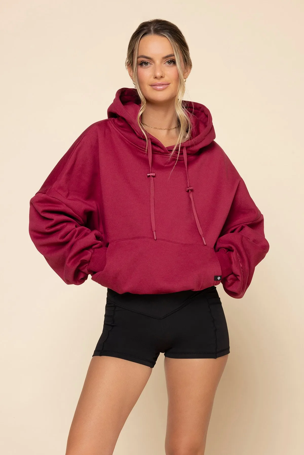 Pullover Cloud Hoodie - Ruby