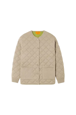 Quilted Liner Jacket in Cashmere Blend