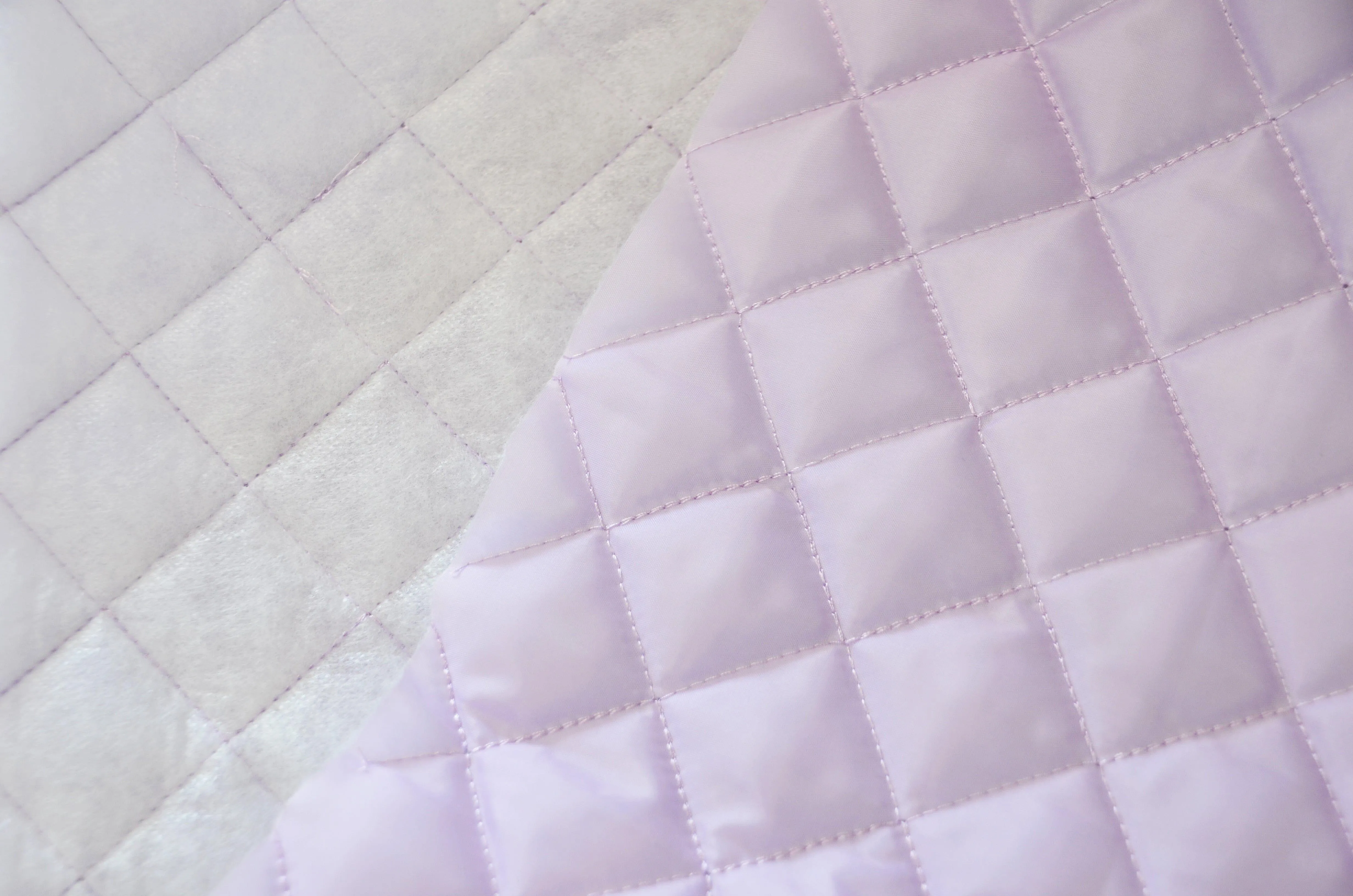 Quilted Polyester Batting Fabric | Padded Quilted Fabric Lining | 60" Wide | Polyester Quilted Padded Lining Fabric by the Yard | Jacket Liner Fabric |