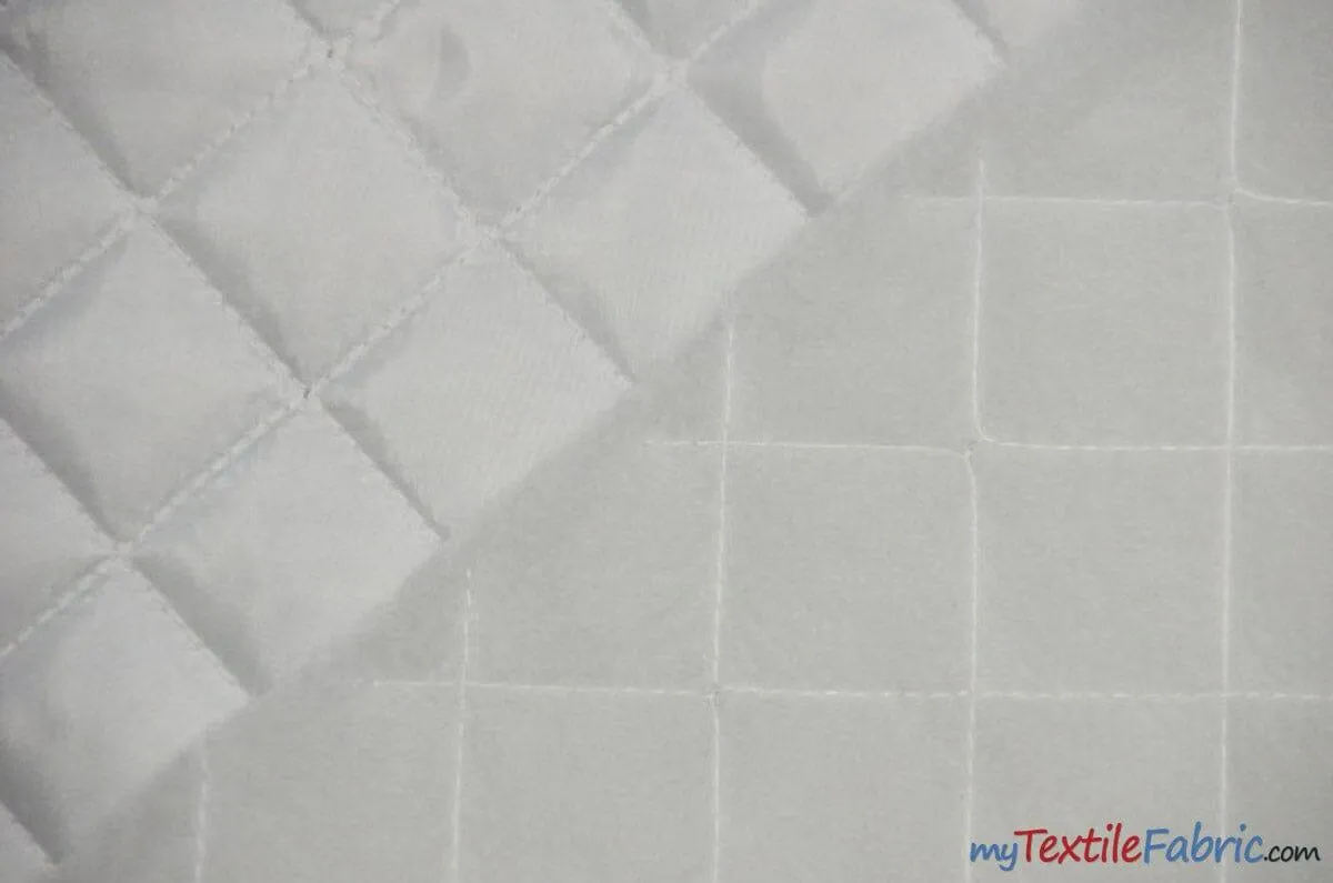 Quilted Polyester Batting Fabric | Padded Quilted Fabric Lining | 60" Wide | Polyester Quilted Padded Lining Fabric by the Yard | Jacket Liner Fabric |