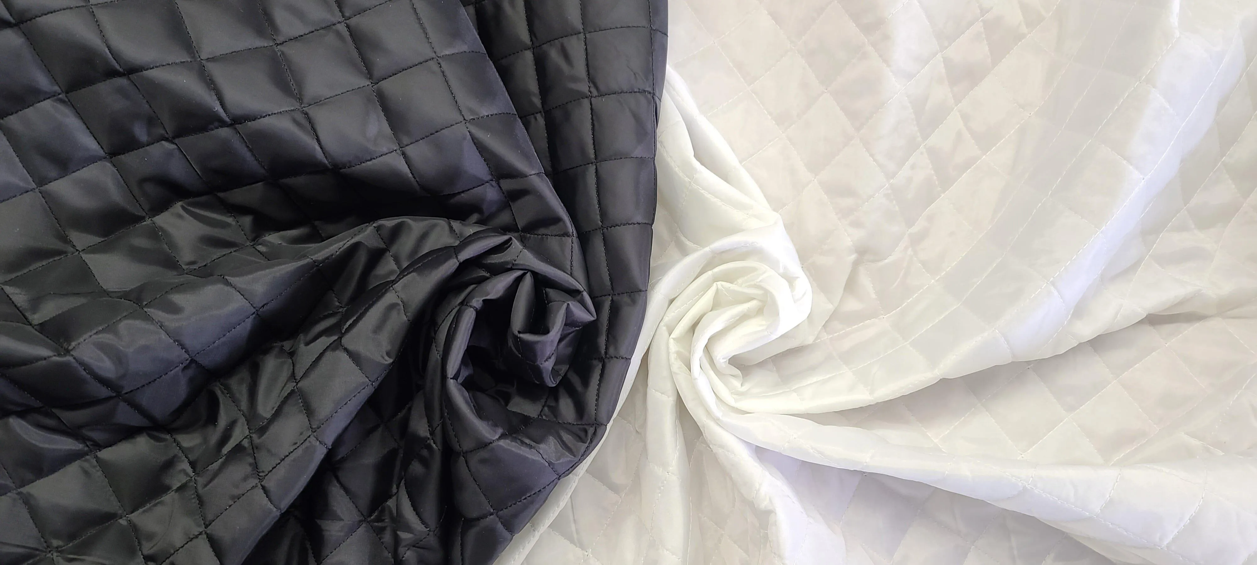 Quilted Polyester Batting Fabric | Padded Quilted Fabric Lining | 60" Wide | Polyester Quilted Padded Lining Fabric by the Yard | Jacket Liner Fabric |