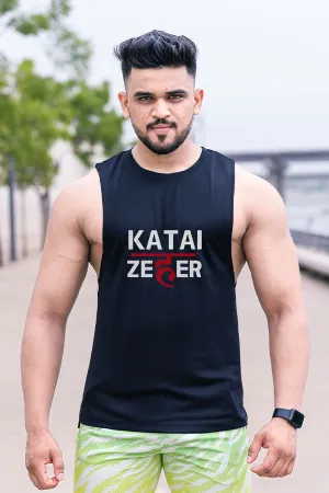 QUIRKY GYM VEST BLACK- KATAI ZEHER