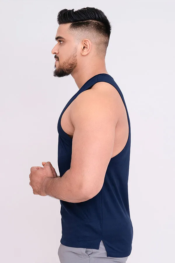 QUIRKY GYM VEST NAVY BLUE - MINION