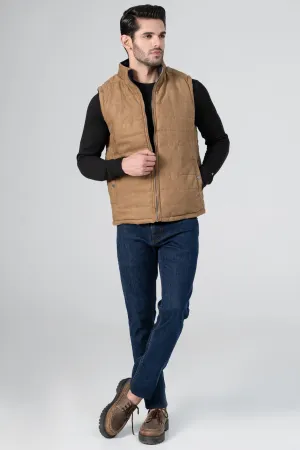 Reversible Suede Jacket KHAKI NAVY