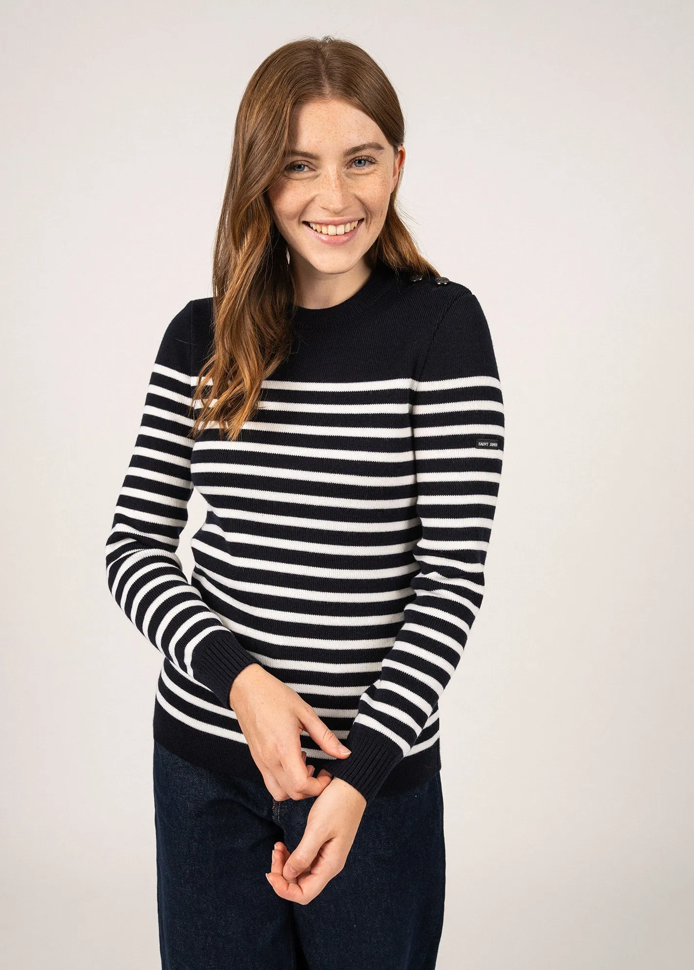 Rochefort striped sailor jumper - in wool (NAVY/ECUME)