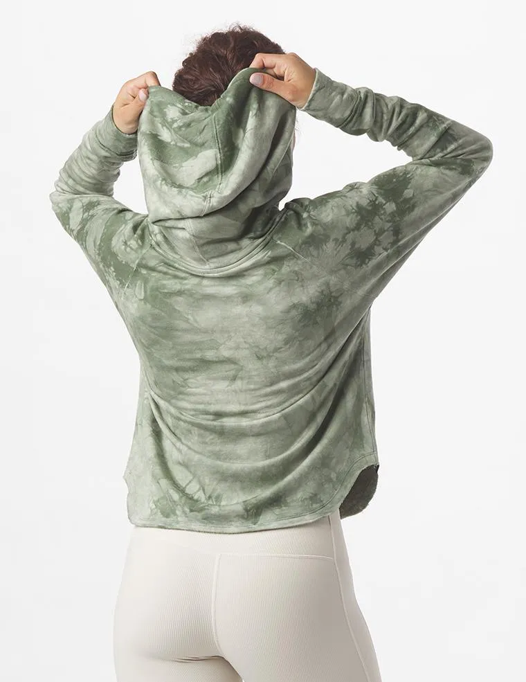 Rocky Hoodie: Moss Tie-Dye