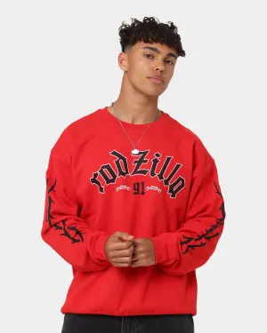 Rodman Brand Rodzilla Crewneck Red