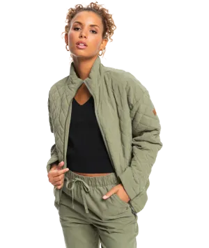 Roxy Path To Paradise Jacket-Deep Lichen Green