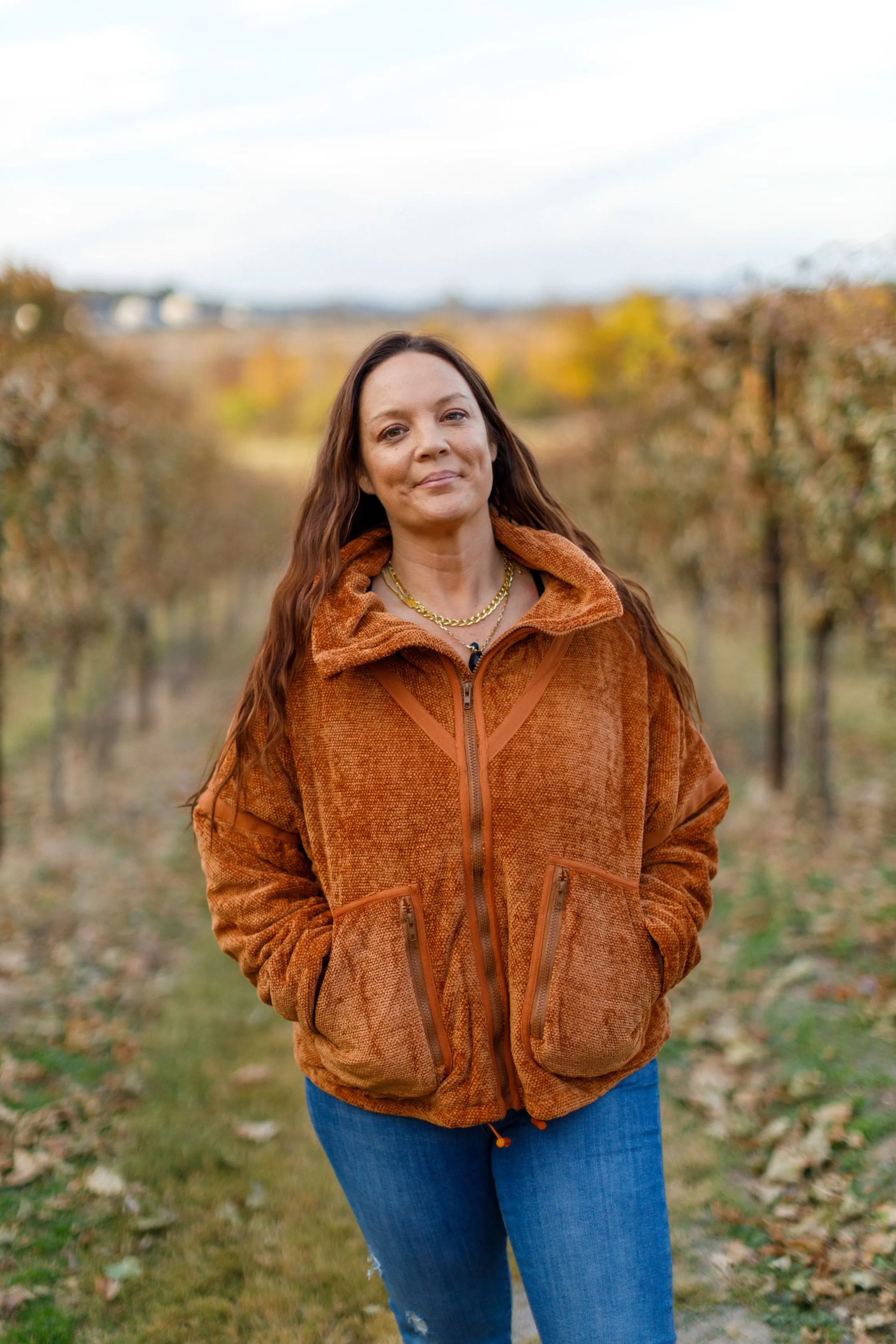 Rust Quilted Jacket