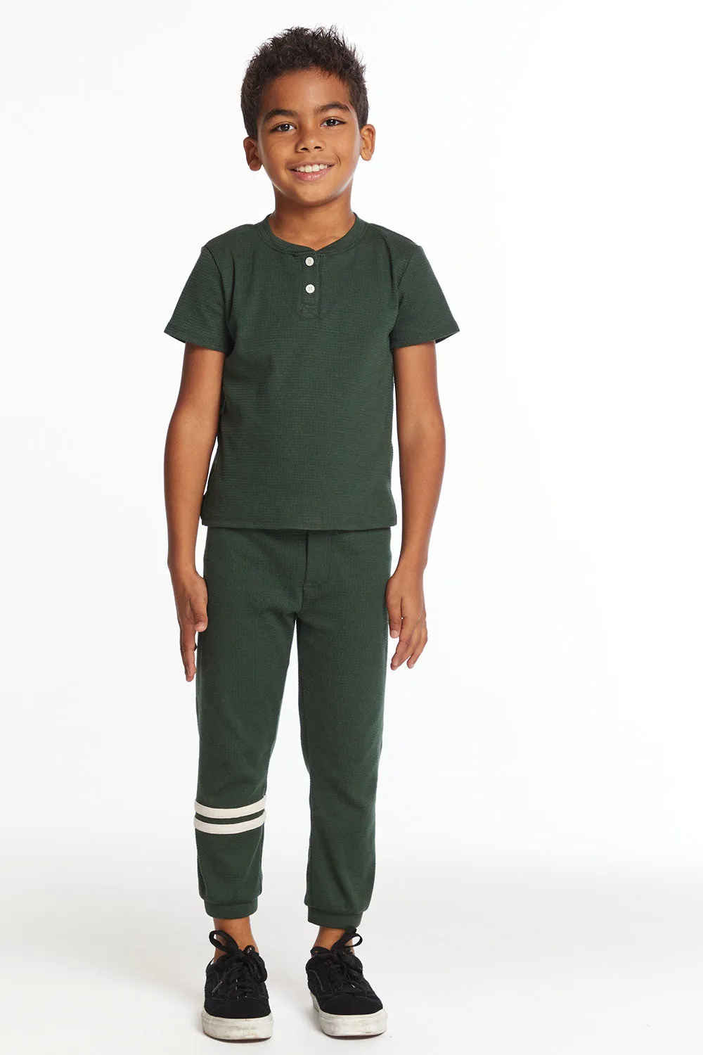 Safari Green Boys Henley