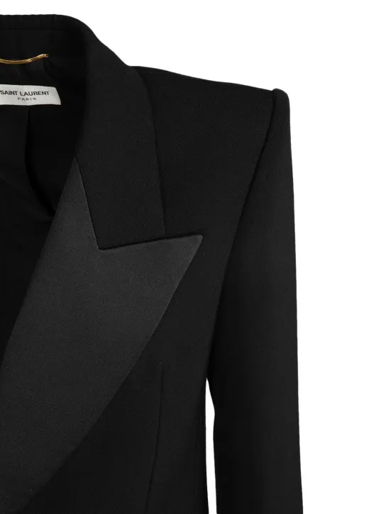 Saint Laurent   Grain de poudre tuxedo jacket 