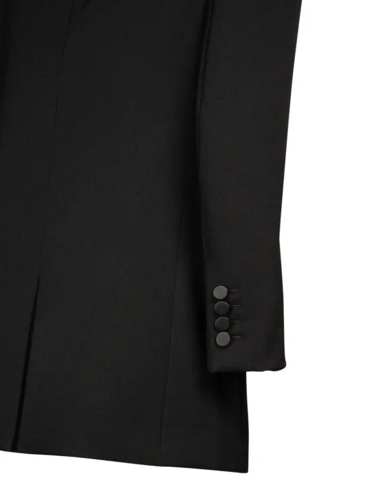 Saint Laurent   Wool gabardine tuxedo jacket 