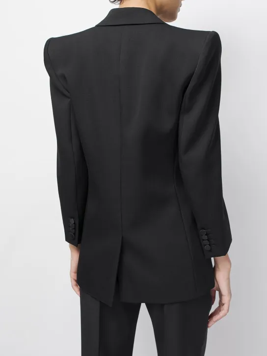 Saint Laurent   Wool gabardine tuxedo jacket 