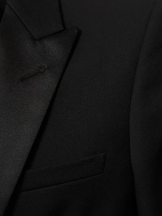 Saint Laurent   Wool gabardine tuxedo jacket 