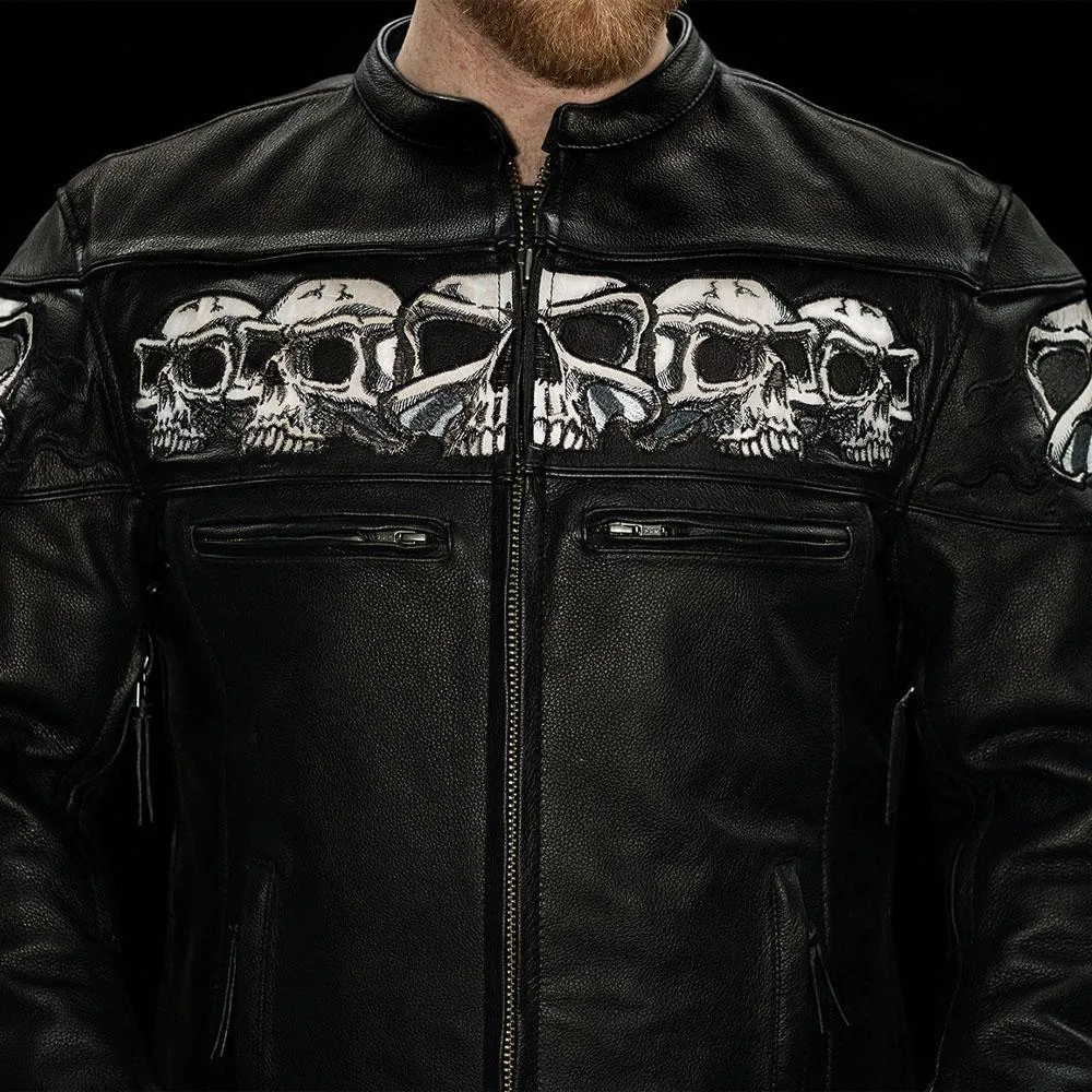 Savage Skulls - Men's Motorcycle Leather Jacket