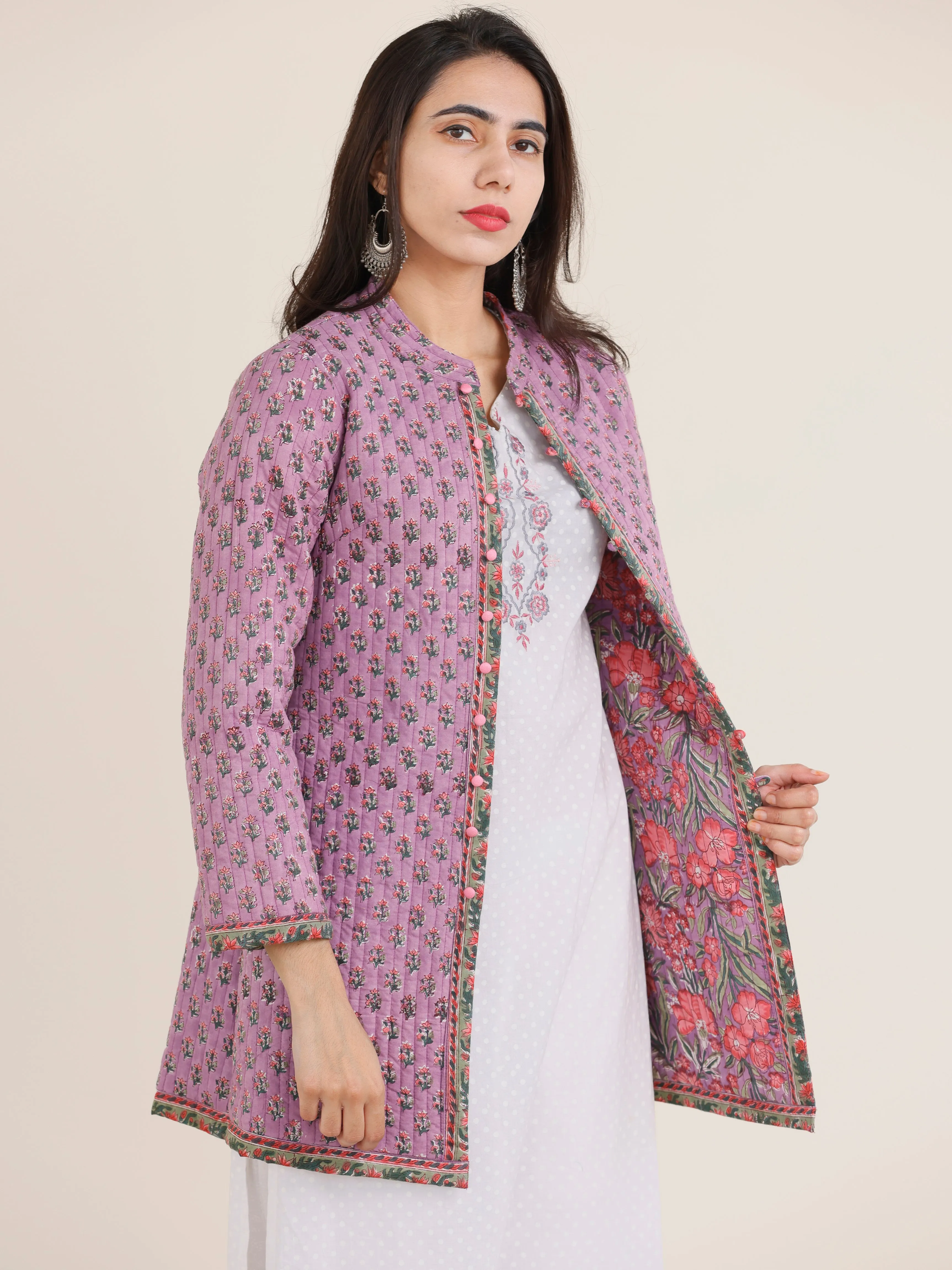 Shishir Ruhi Quilted Reversible Jacket