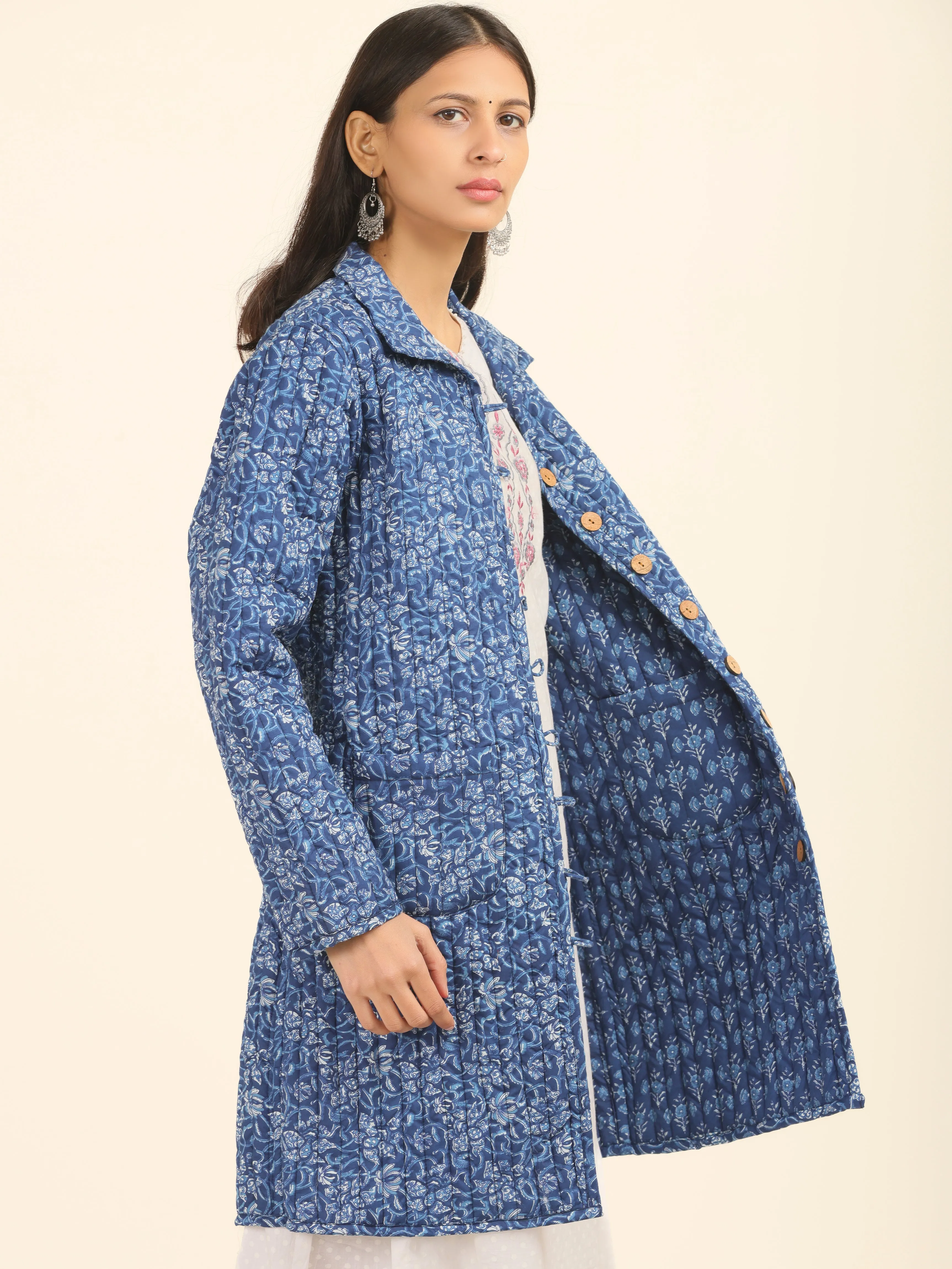 Shishir Tashi Quilted Reversible Jacket