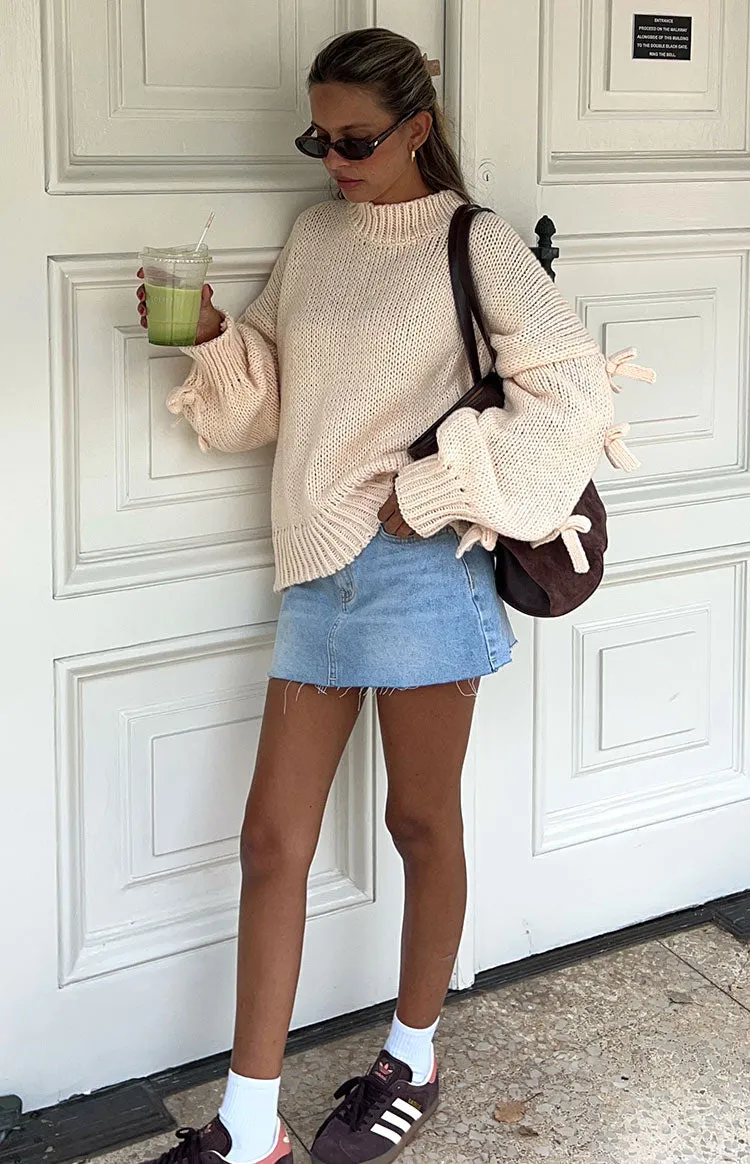 Short and Sweet Cream Knit Jumper