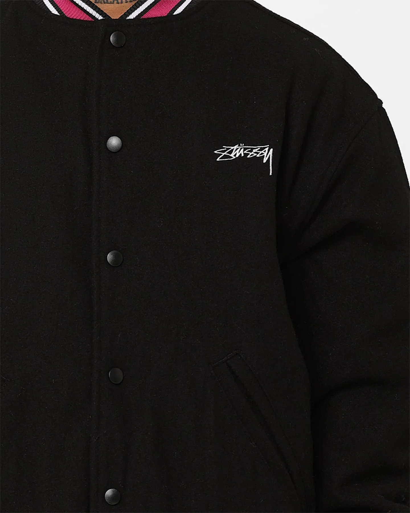 Stussy Varsity Jacket Black