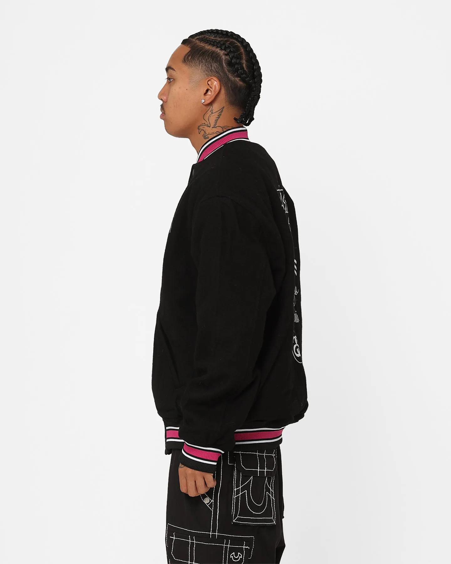 Stussy Varsity Jacket Black