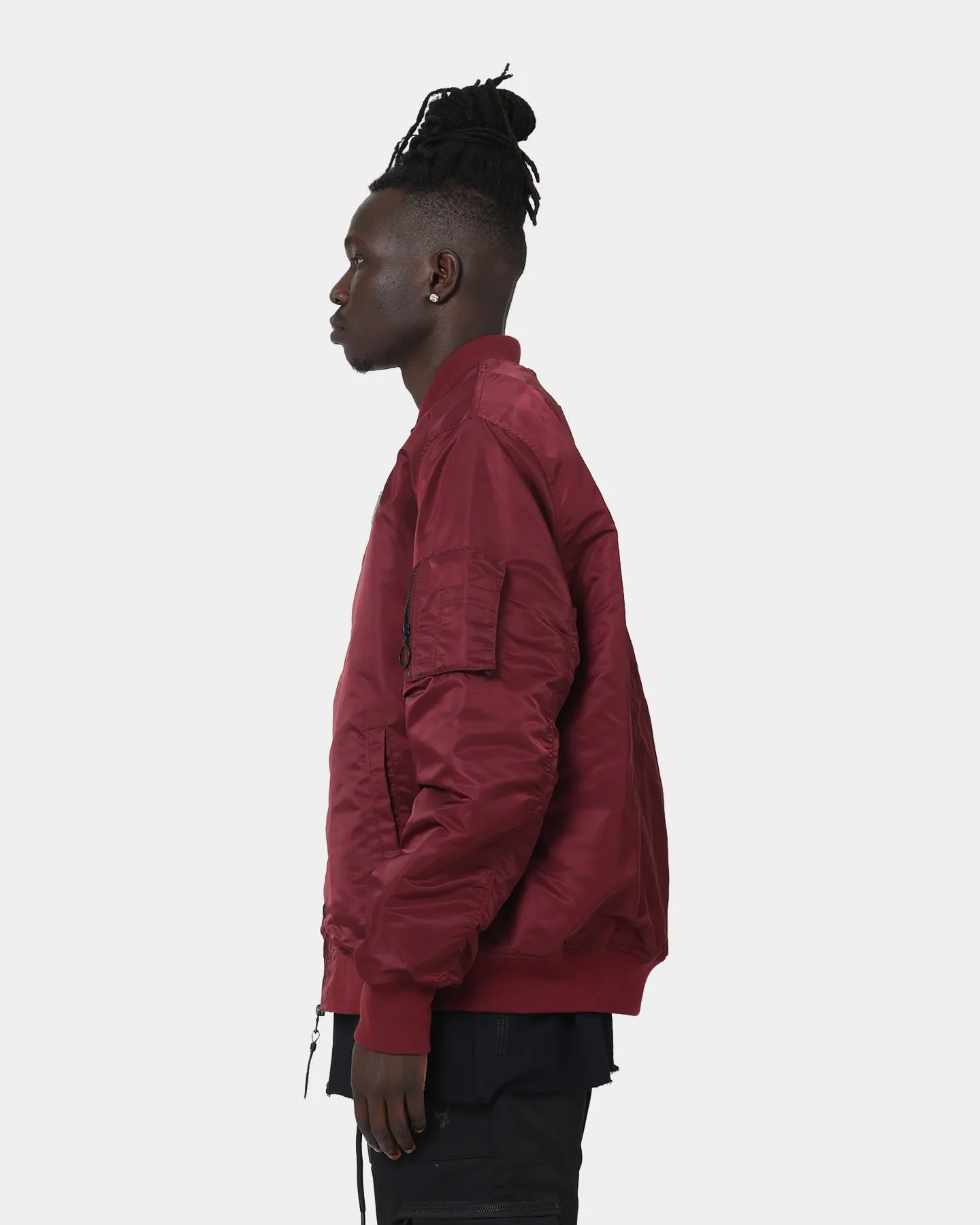 The Anti Order Oblivion Bomber Jacket Dark Burgundy