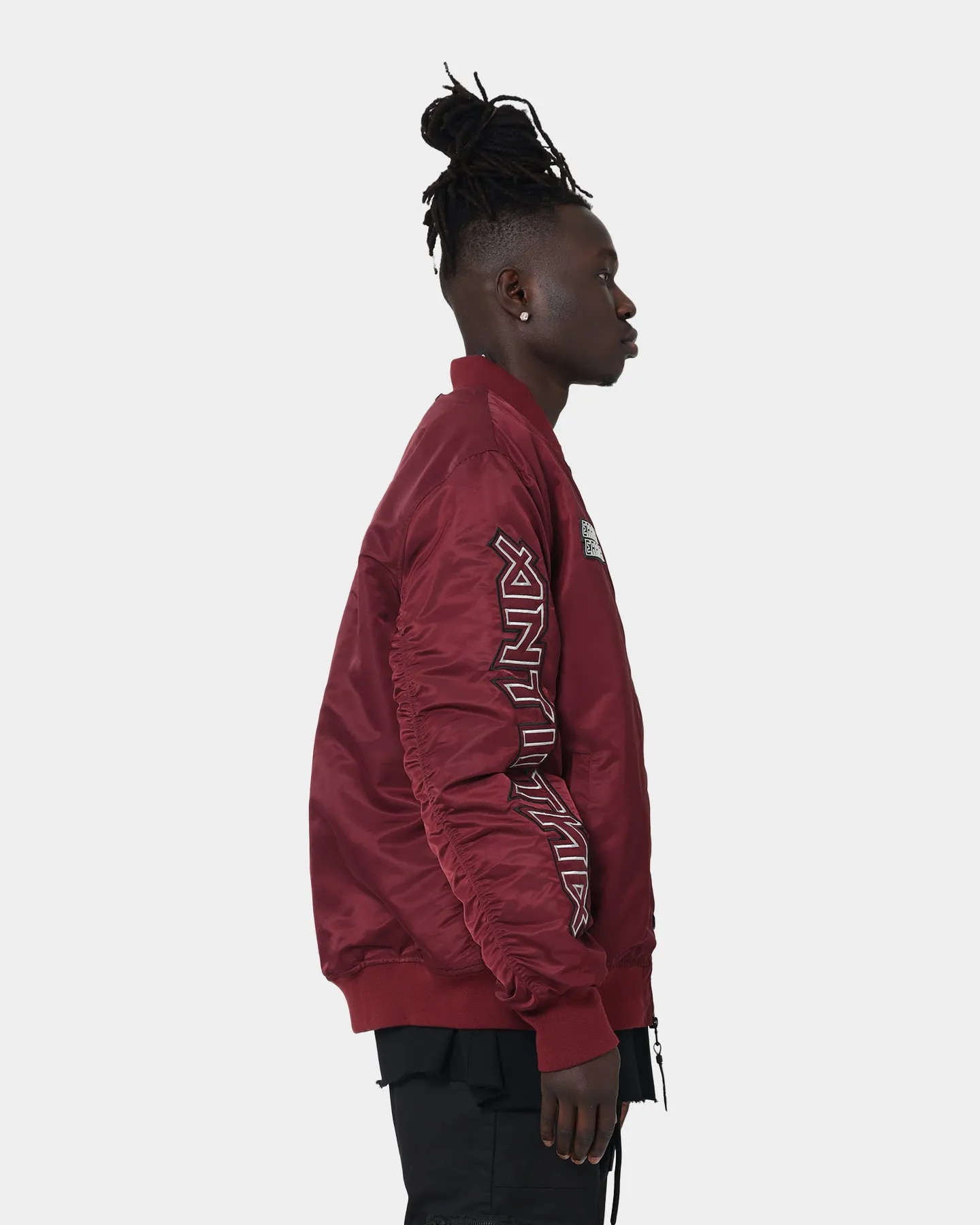 The Anti Order Oblivion Bomber Jacket Dark Burgundy