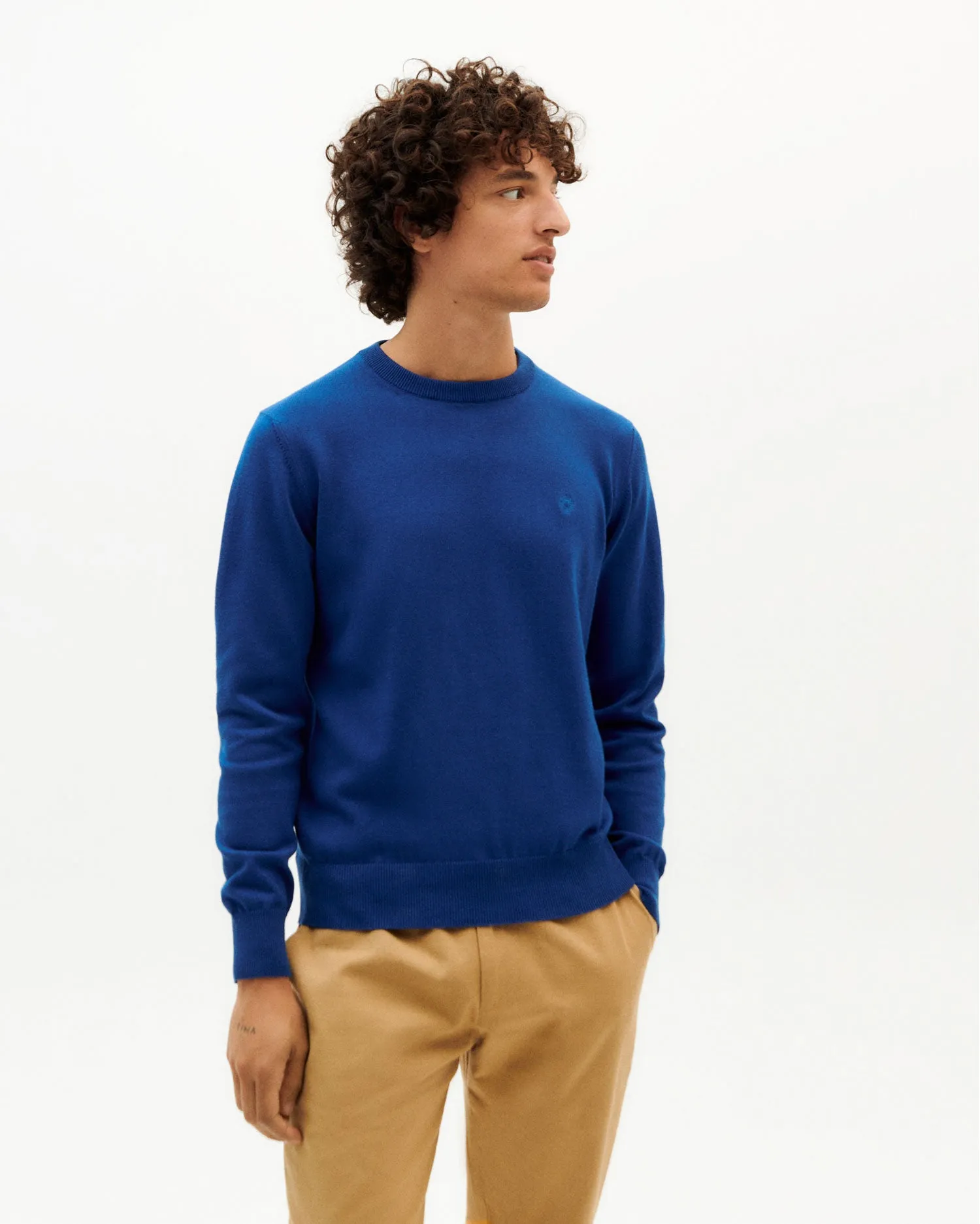 THINKING MU Orlando knit jumper navy men