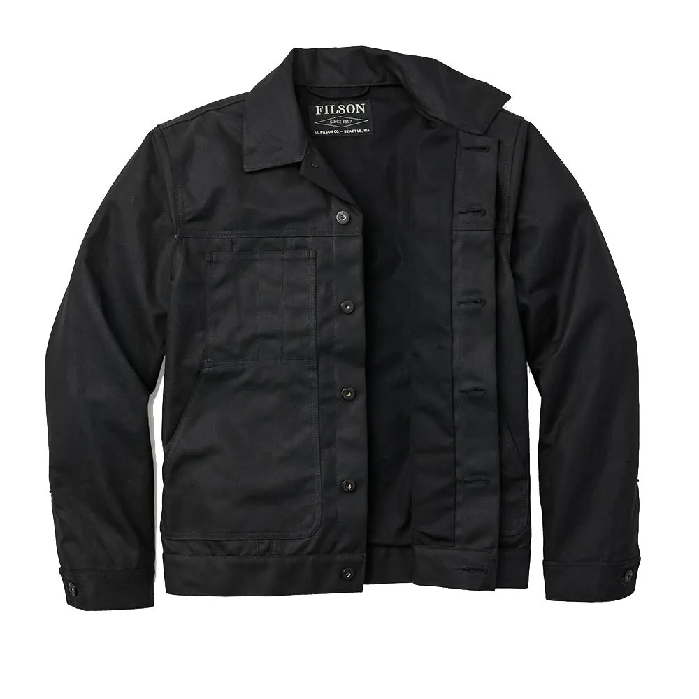 Tin Cloth Short Lined Cruiser Jacket - Black