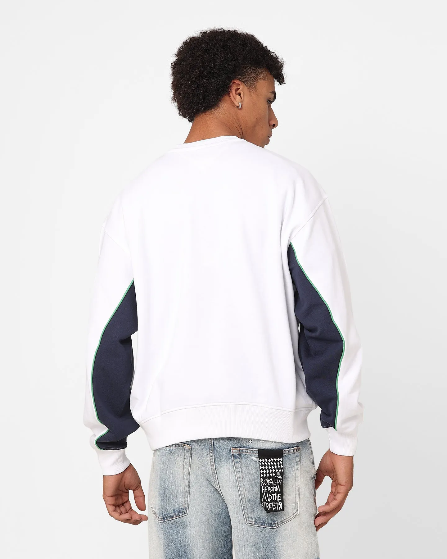 Tommy Jeans Boxy Archive Crewneck White