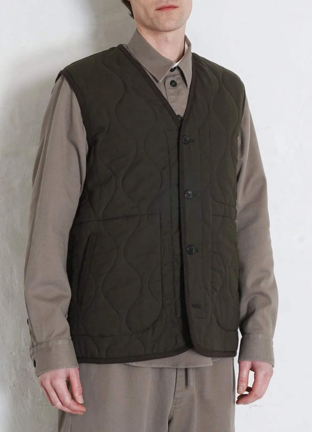 TONY | Bonded Padded Vest  | Dark Army