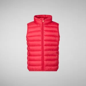 Unisex kids' vest Andy in tango red