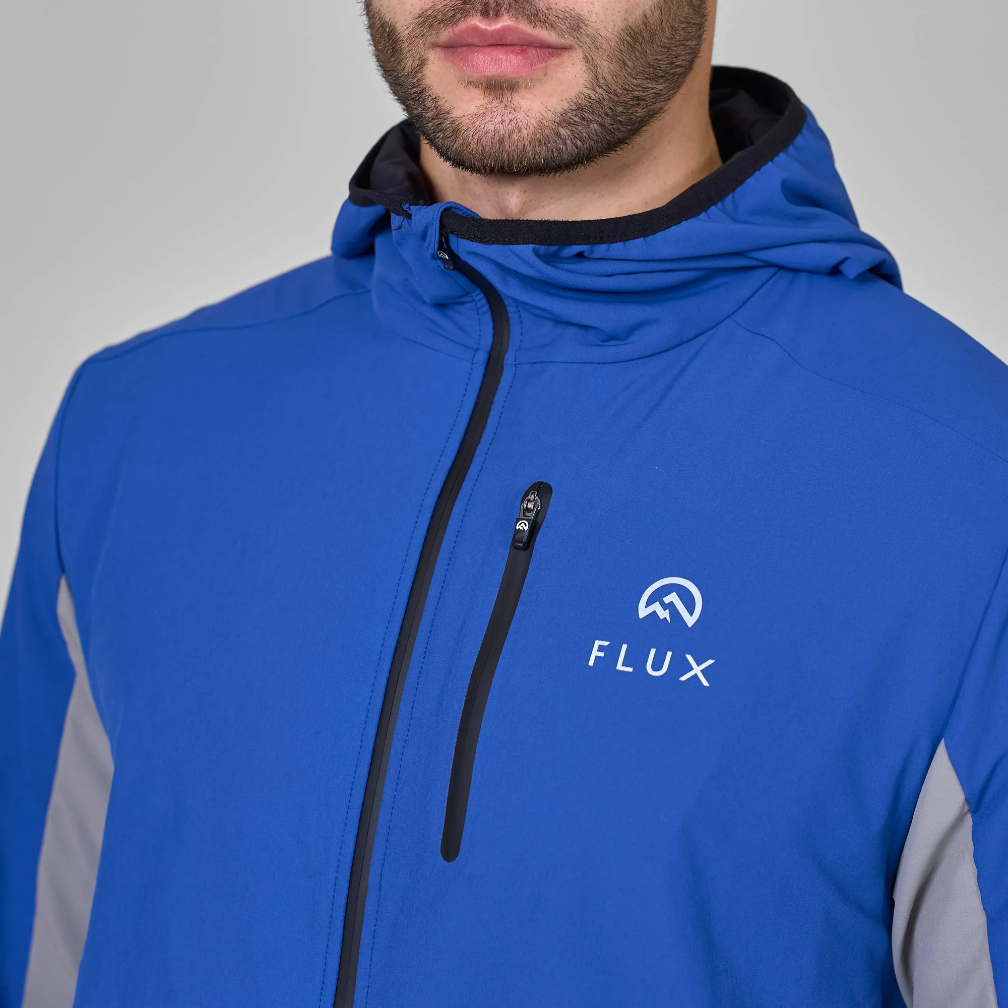 Versatility Tracksuit Jacket - Black/Cobalt/Grey