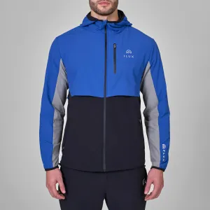 Versatility Tracksuit Jacket - Black/Cobalt/Grey