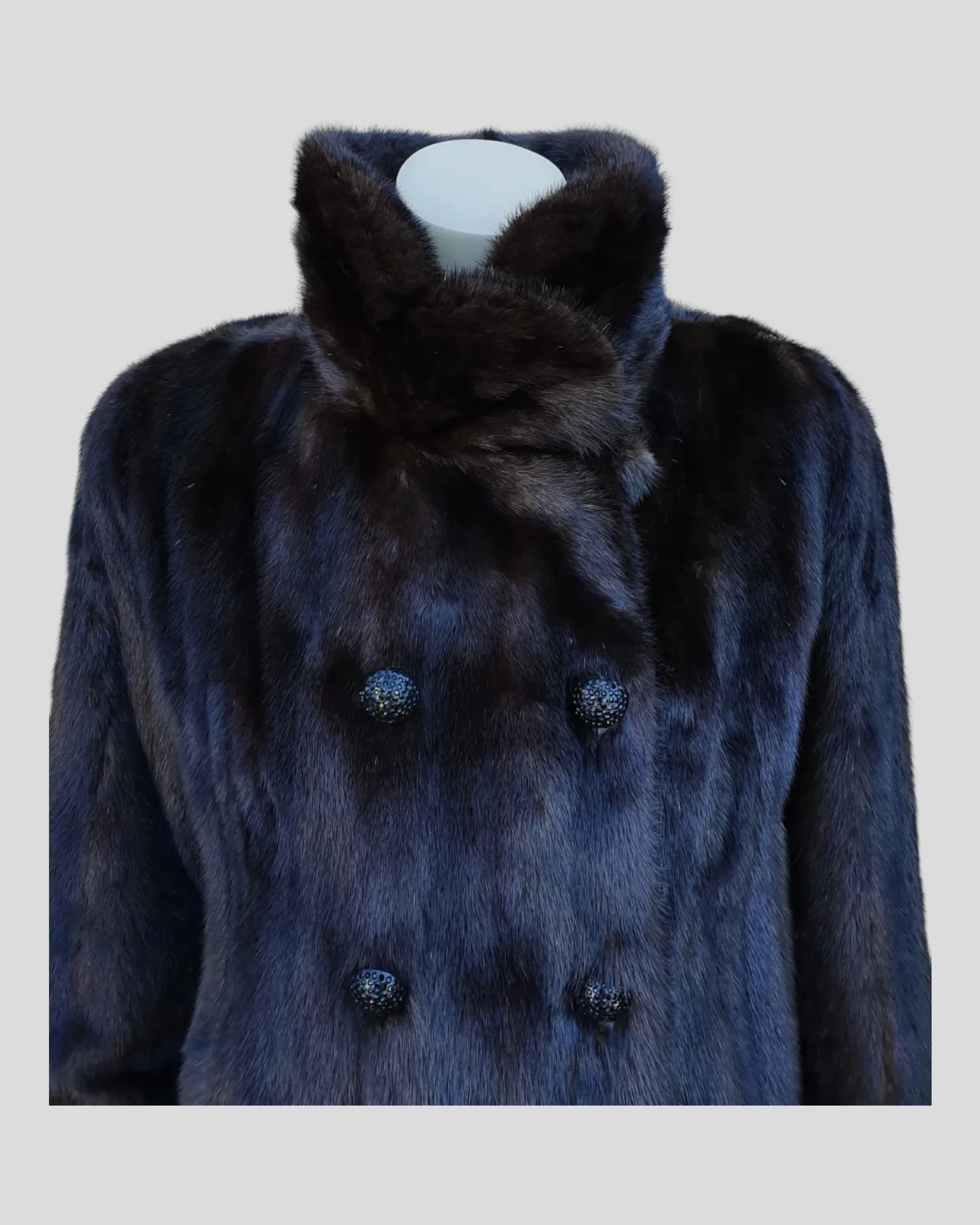 Vintage Ranch Mink Fur Coat -S