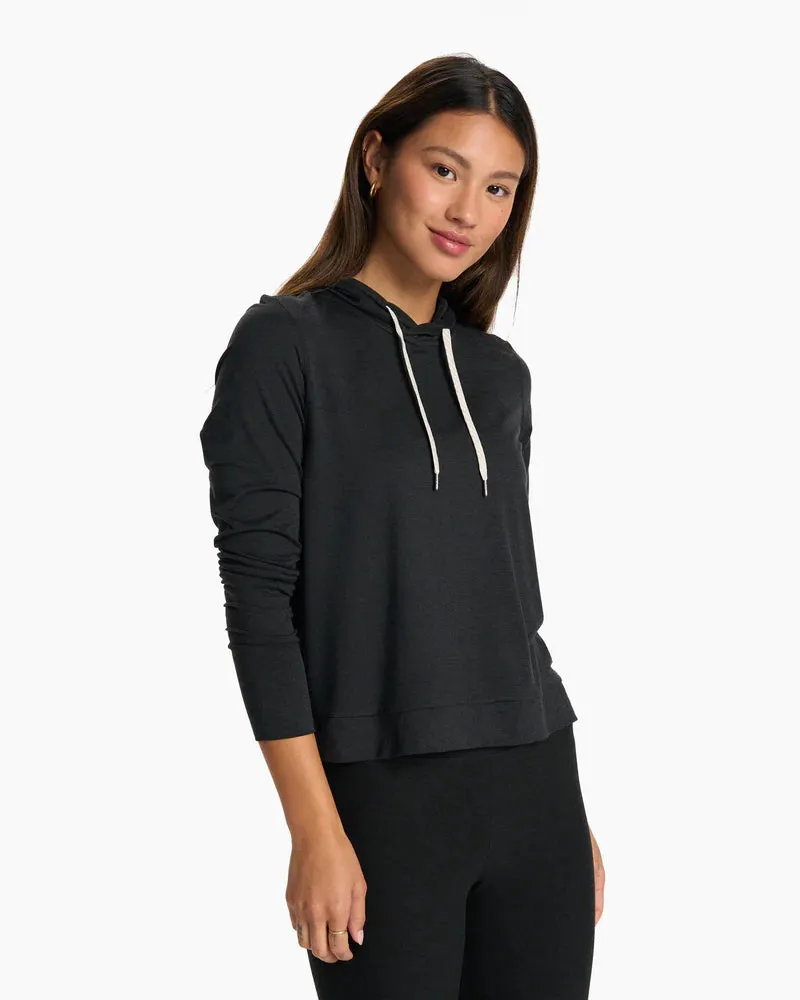 Vuori HALO ESSENTIAL HOODIE - BLACK HEATHER