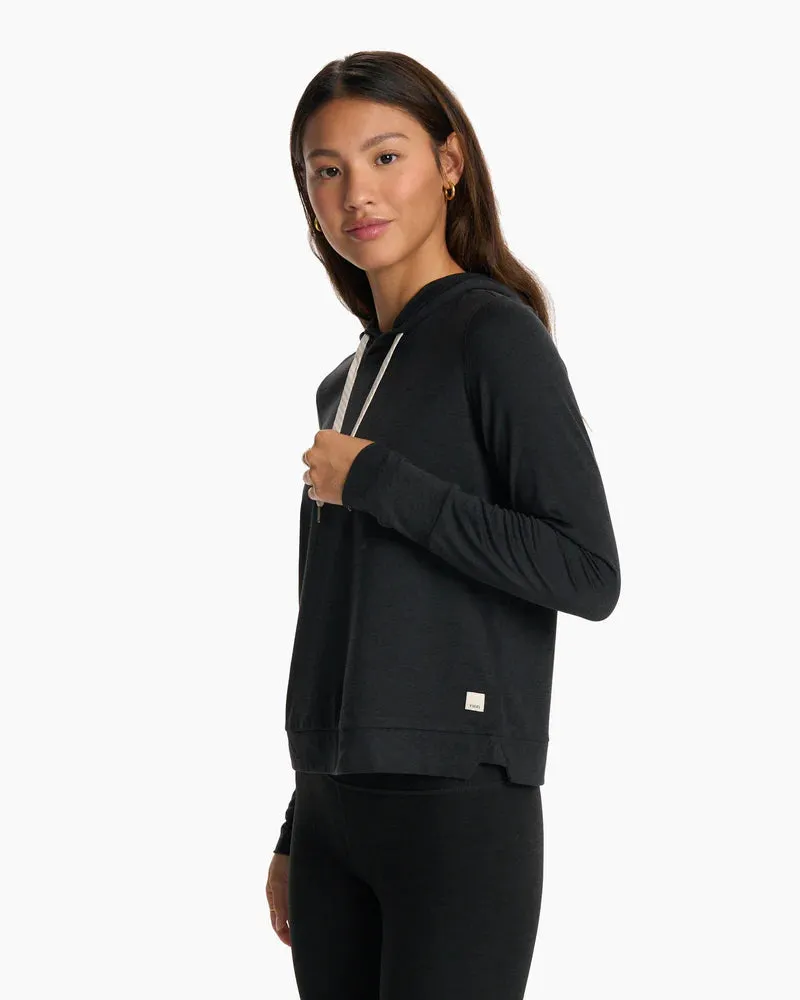 Vuori HALO ESSENTIAL HOODIE - BLACK HEATHER