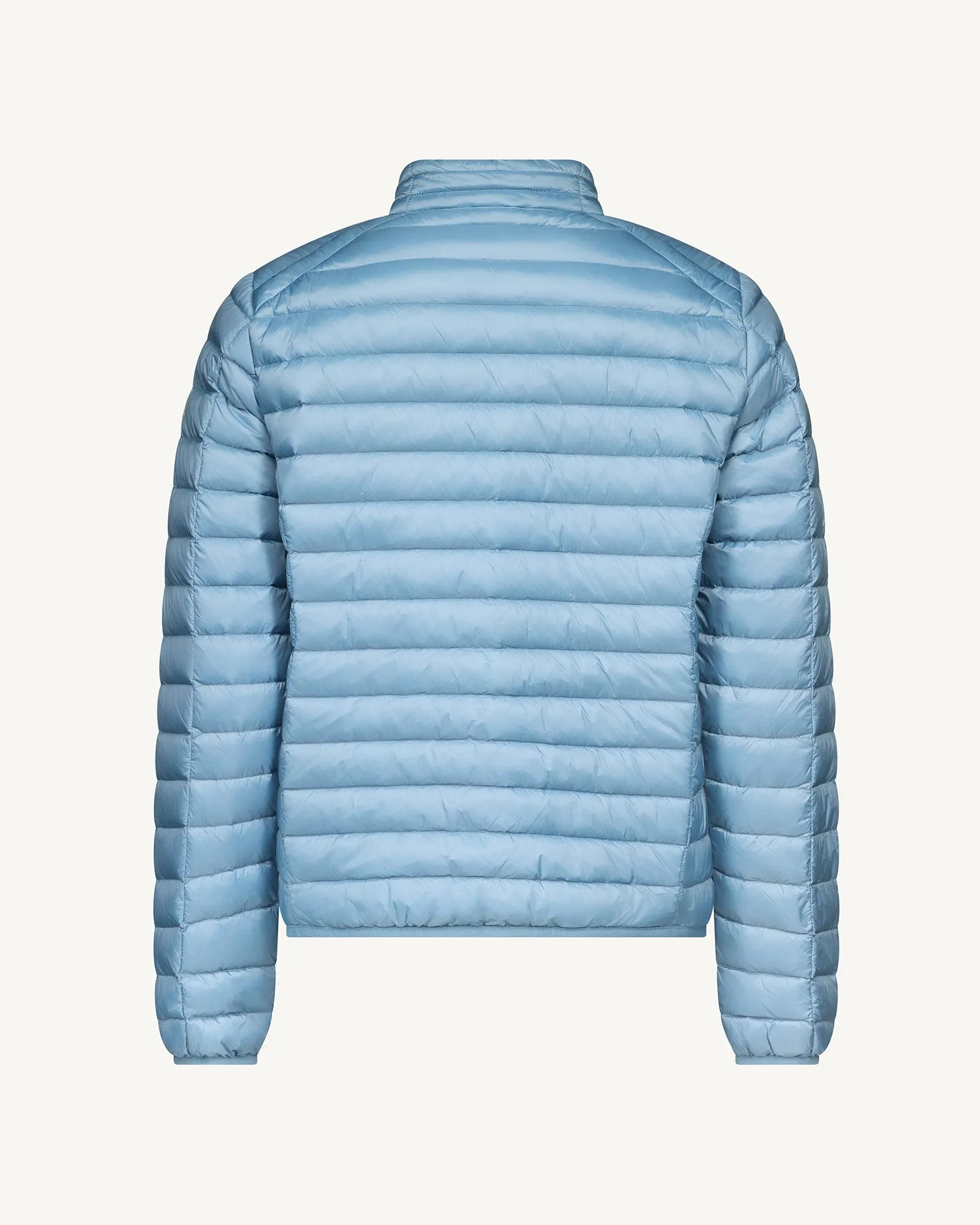 Washed blue Lightweight down jacket Mat