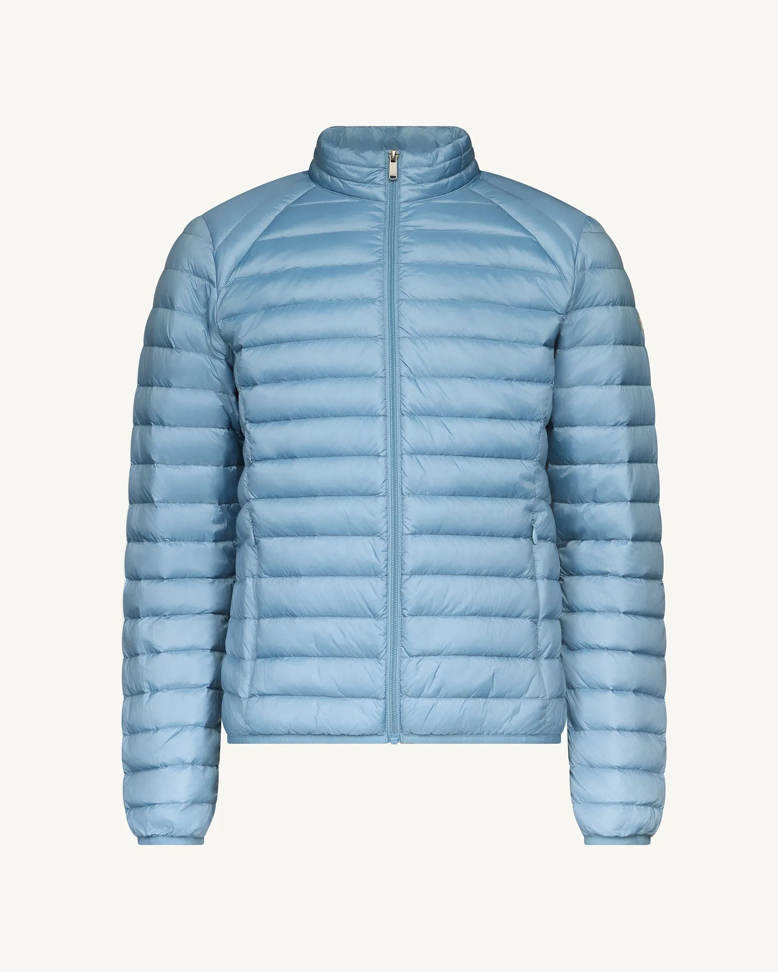 Washed blue Lightweight down jacket Mat