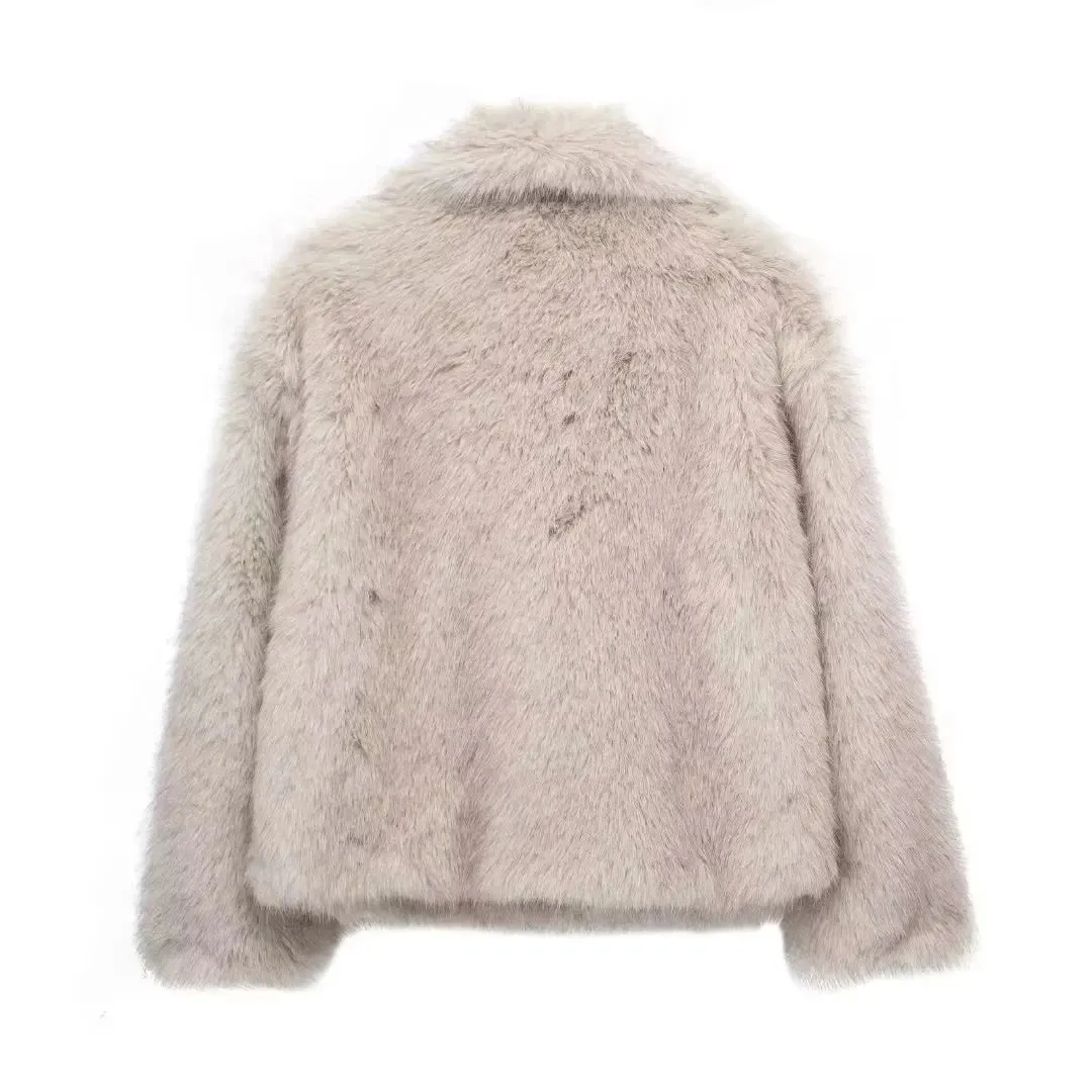 Winter Faux Fur Oversize short Coat