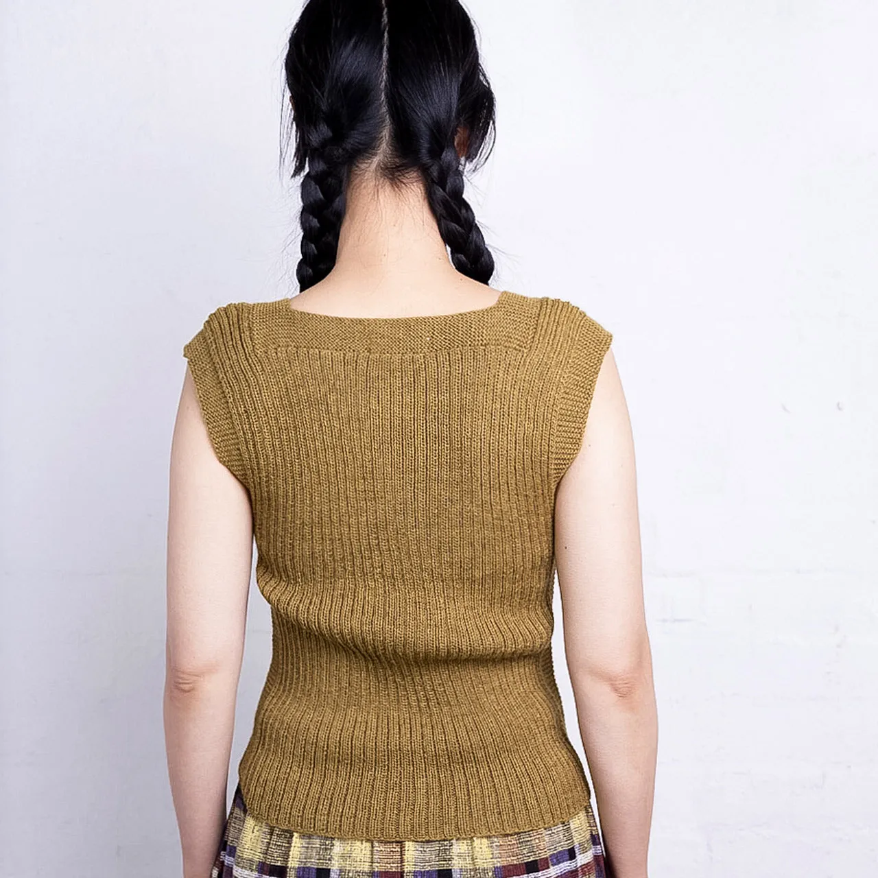 Women's Rico Vest - 100% Baby Alpaca - Light Brown (S-L)