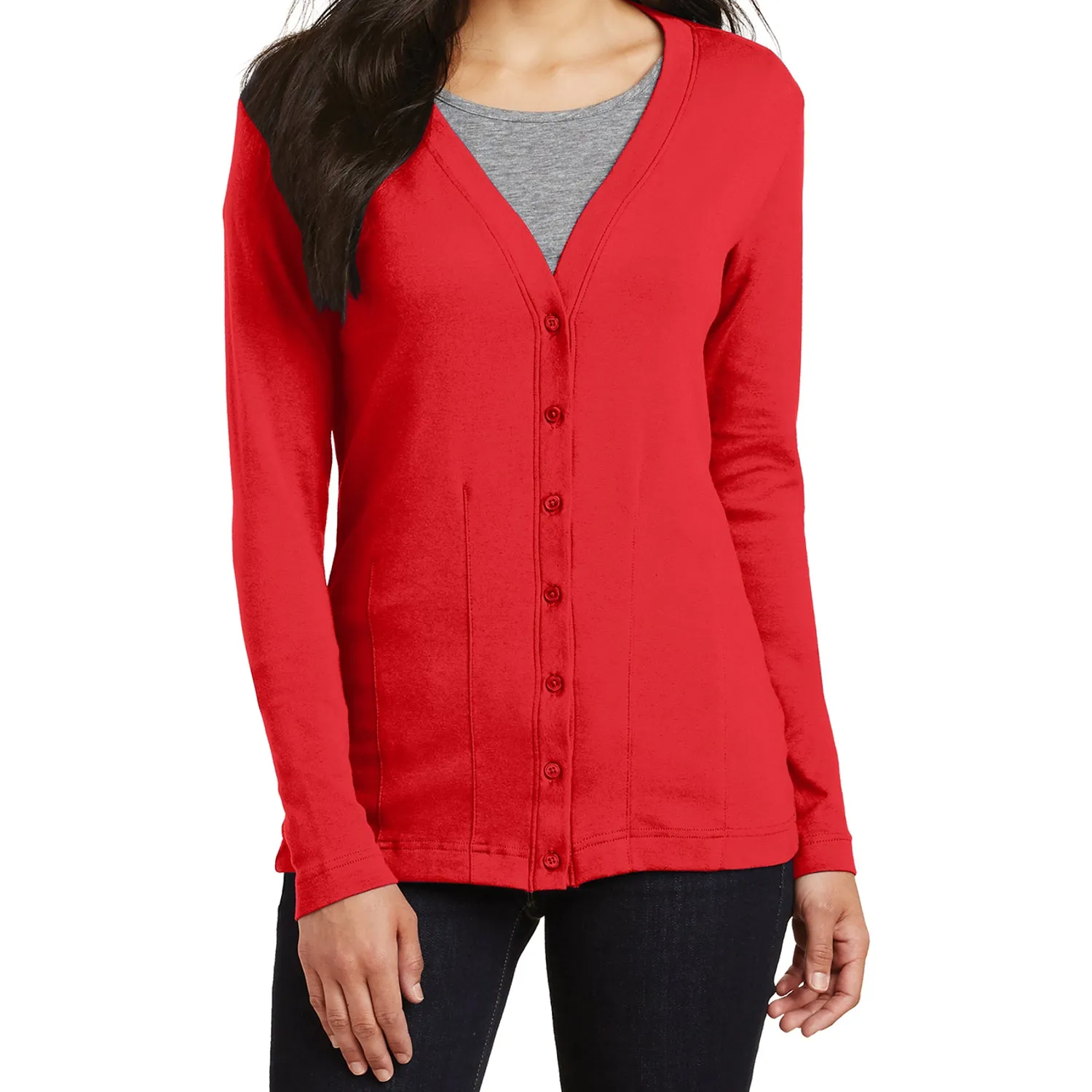 Women's Stretch Cotton Cardigan Sweater