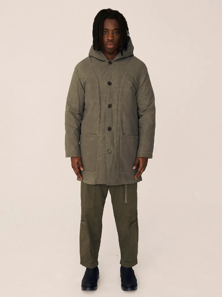 YMC Beat Generation Coat in Olive & Ginger