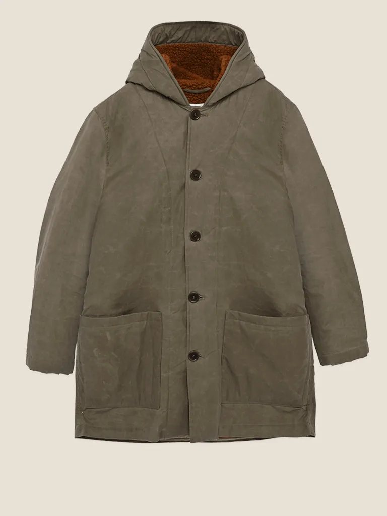 YMC Beat Generation Coat in Olive & Ginger